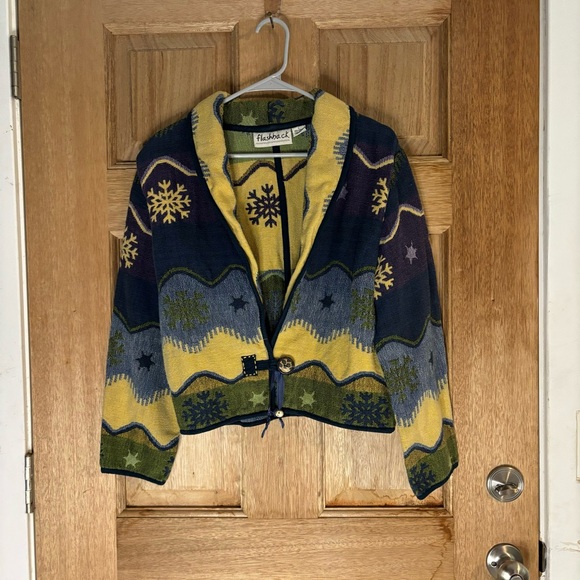 Women’s Vintage Flashback Tapestry Blanket Jacket size L - Picture 1 of 6